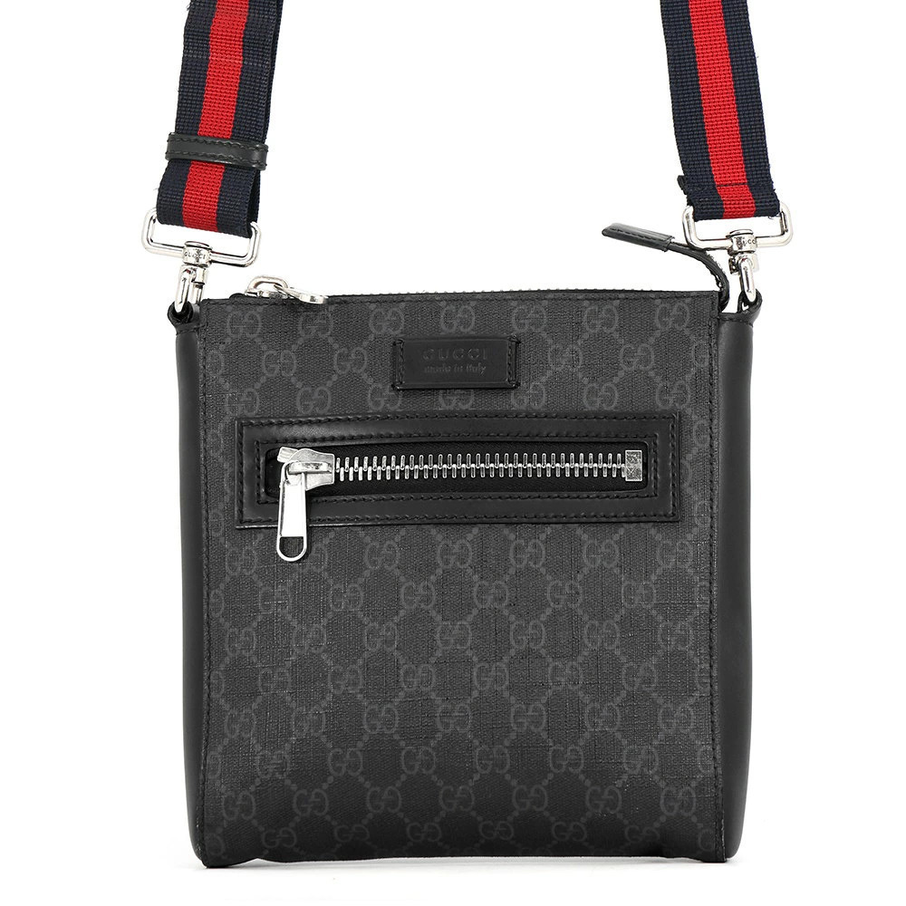 Gucci GG Supreme Messenger Bag Black